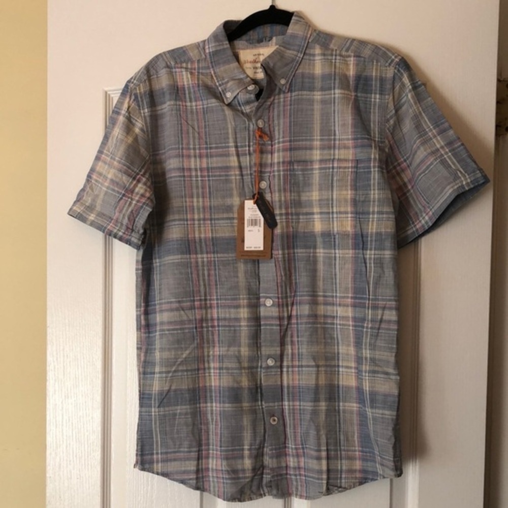 Men’s Casual Shirt Men’s Collar button down shirt business casual shirt Size S